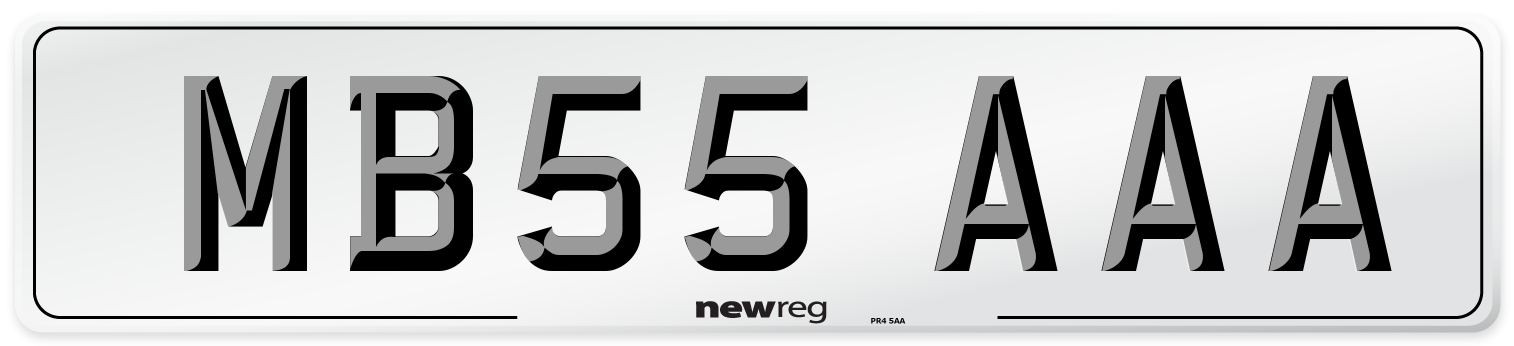 MB55 AAA Number Plate from New Reg